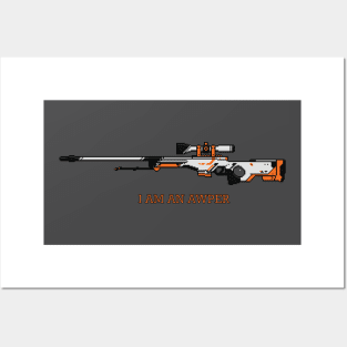 CSGO AWP ASIIMOV Posters and Art